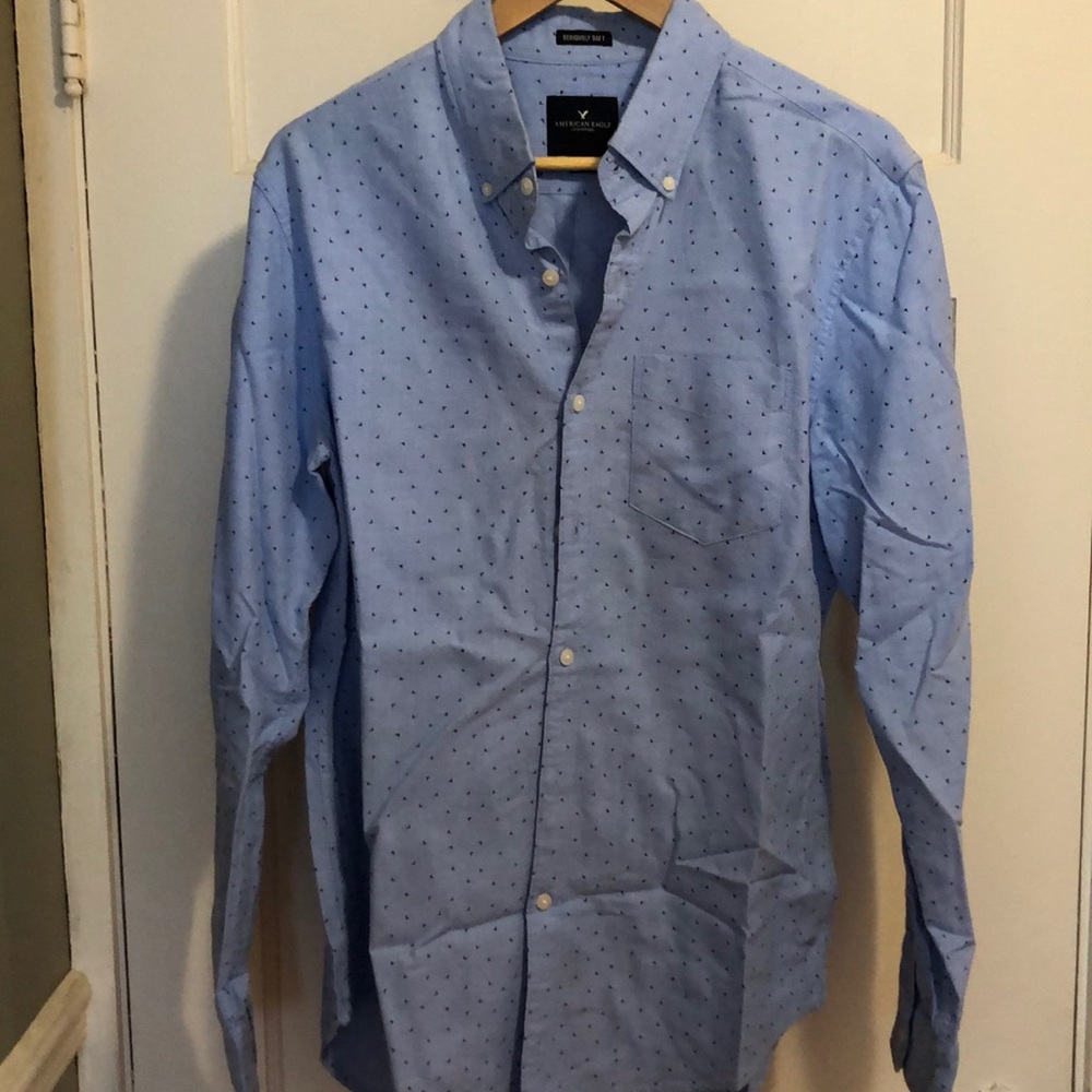 American Eagle Seriously Soft Casual Button Down